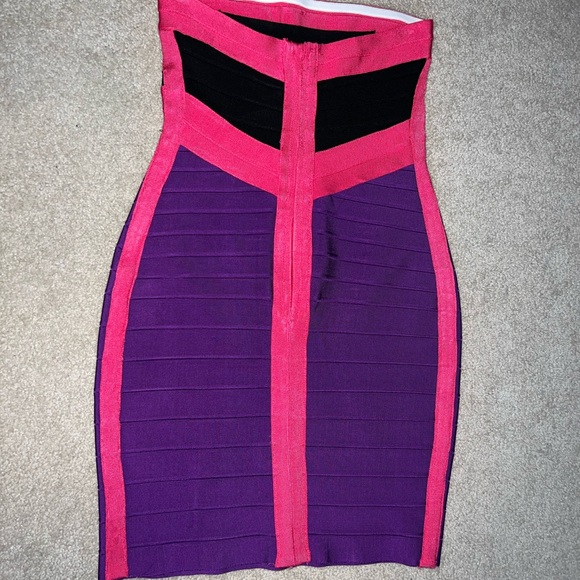 Herve Leger strapless bandage dress - Picture 2 of 4